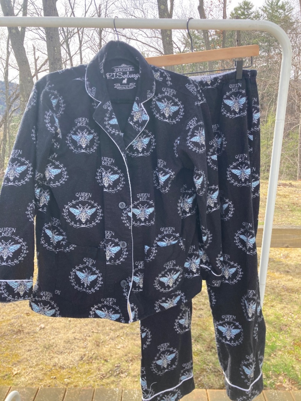 PJ Salvage Queen Bee Pajama Set / S
